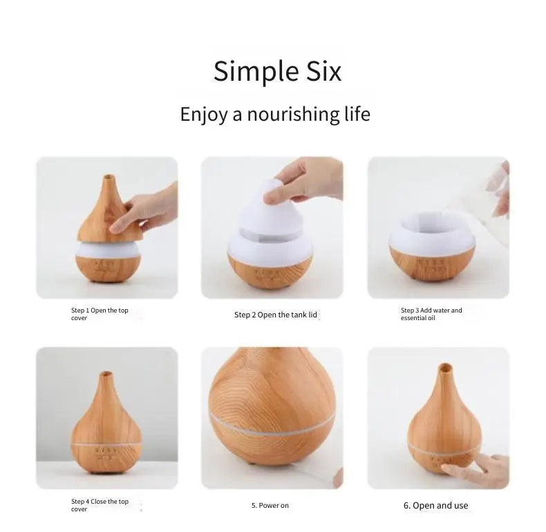 Sleep Well Mist Wooden Humidifier